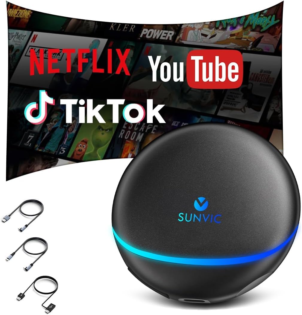 カーナビ CarPlay AI Box Android 13 nanoSIMMicroSD Amazon.co.jp: 「国内企業販売」SUNVIC CarPlay AI Box